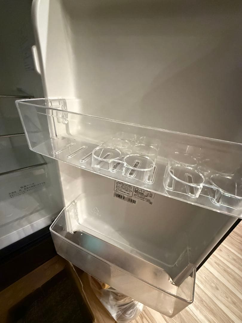 【美品】Hisense ブラウン冷蔵庫　154L