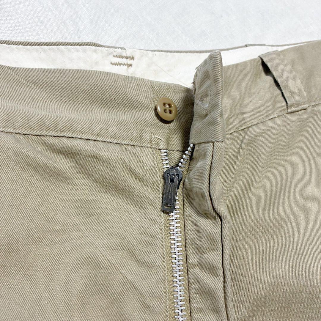 良品 60s 米軍 8.2oz コットン チノパン W33 L28