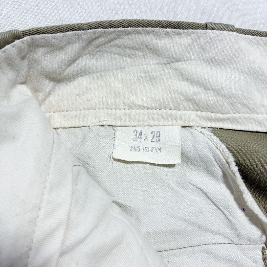 良品 60s 米軍 8.2oz コットン チノパン W33 L28