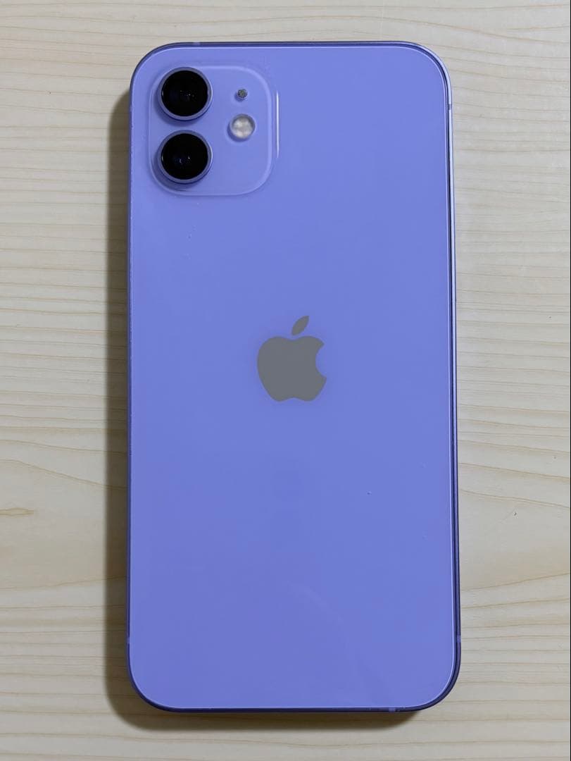 Apple iPhone12 パープル 本体 ガラスフィルム付き