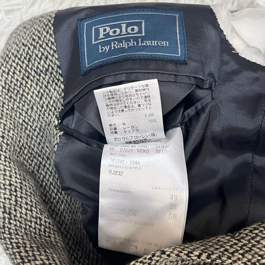 【美品】Polo Ralph Lauren L ジャケット　ウール グレー