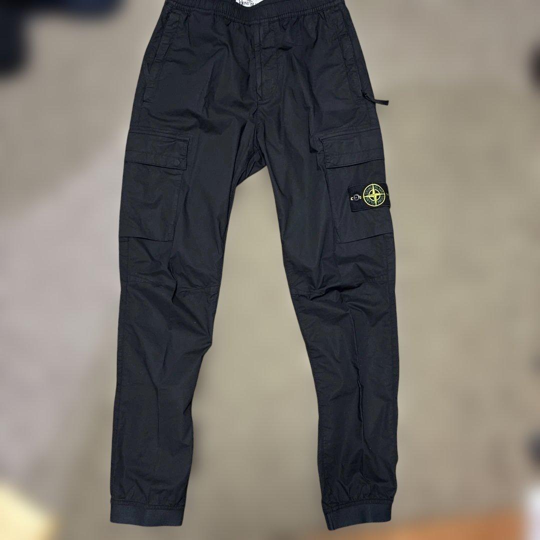 未使用品　STONE  ブラック カーゴパンツ