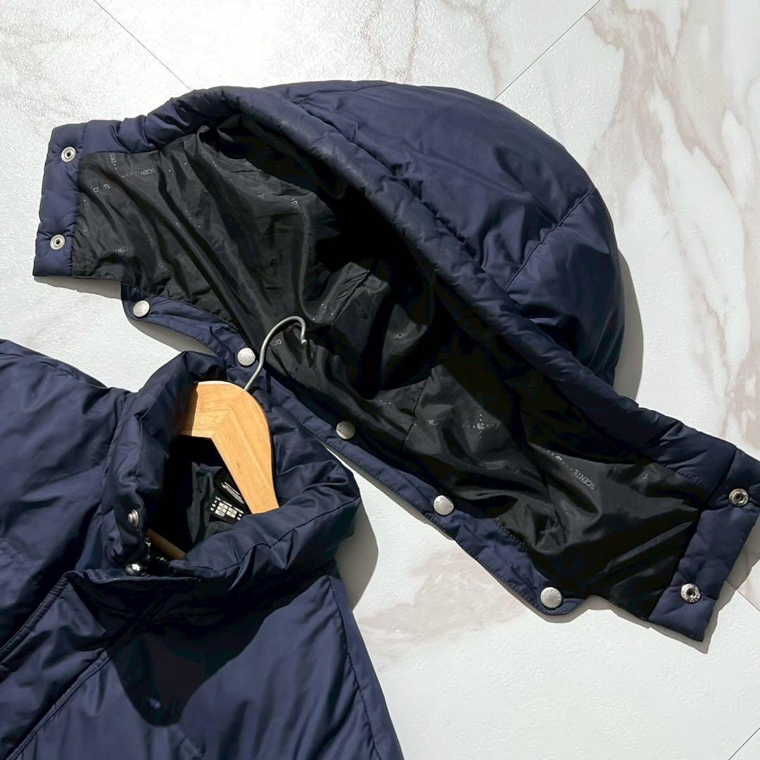 【極美品◦XL✨】DESCENTE 2way ダウンコート ロング丈 ネイビー