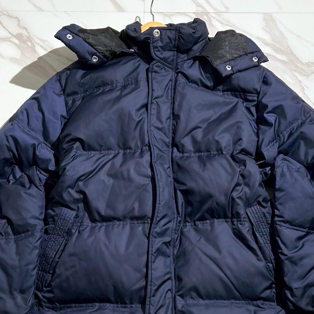 【極美品◦XL✨】DESCENTE 2way ダウンコート ロング丈 ネイビー