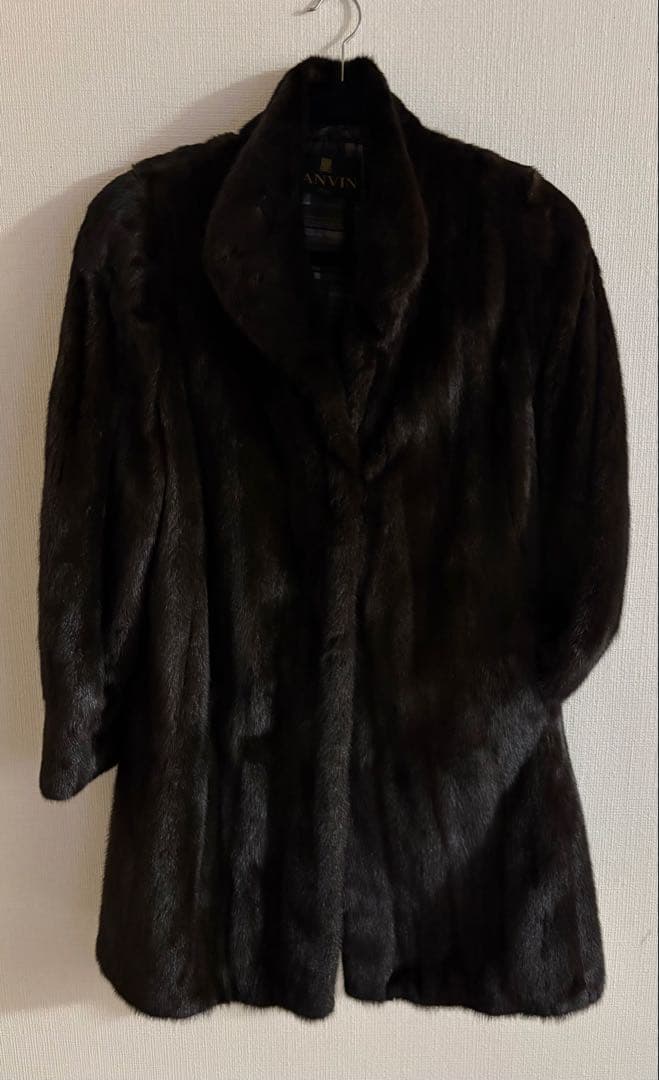 【SAGA MINK】ダークブラウン ファーコート