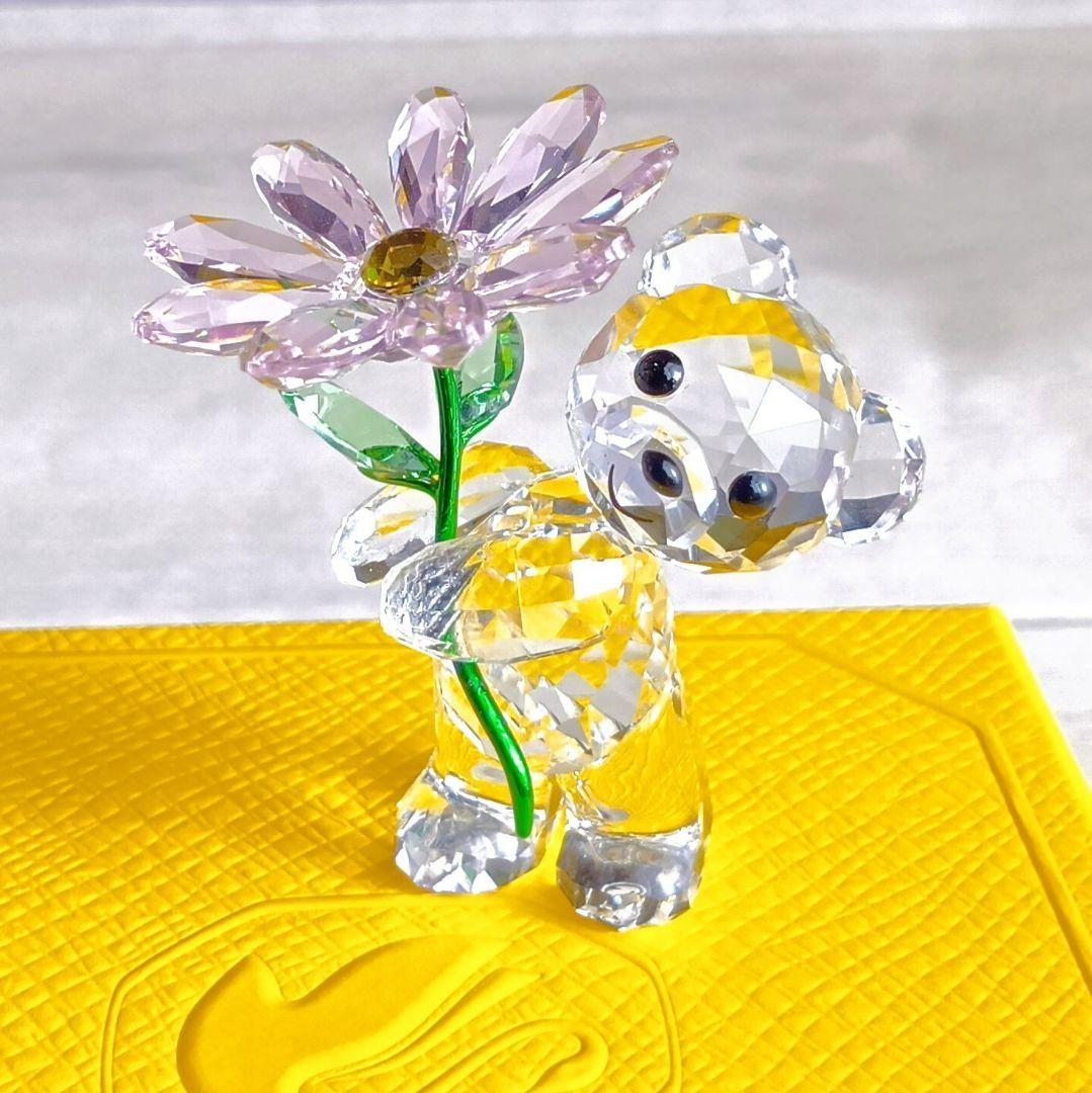 ■24時まで■スワロフスキー Kris Bear デイジー クリスタル 置物