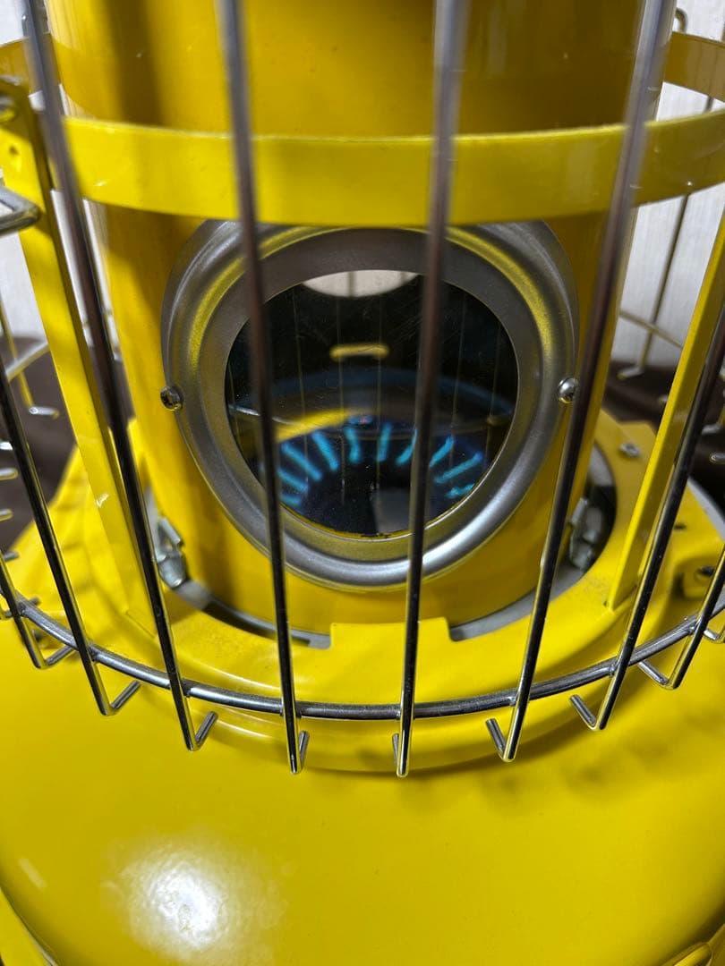 21年10月式　ポータブルガスストーブ　イエロー　収納袋付き