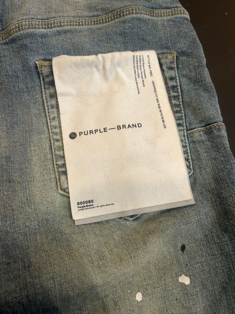 PURPLE スキニーデニム 29