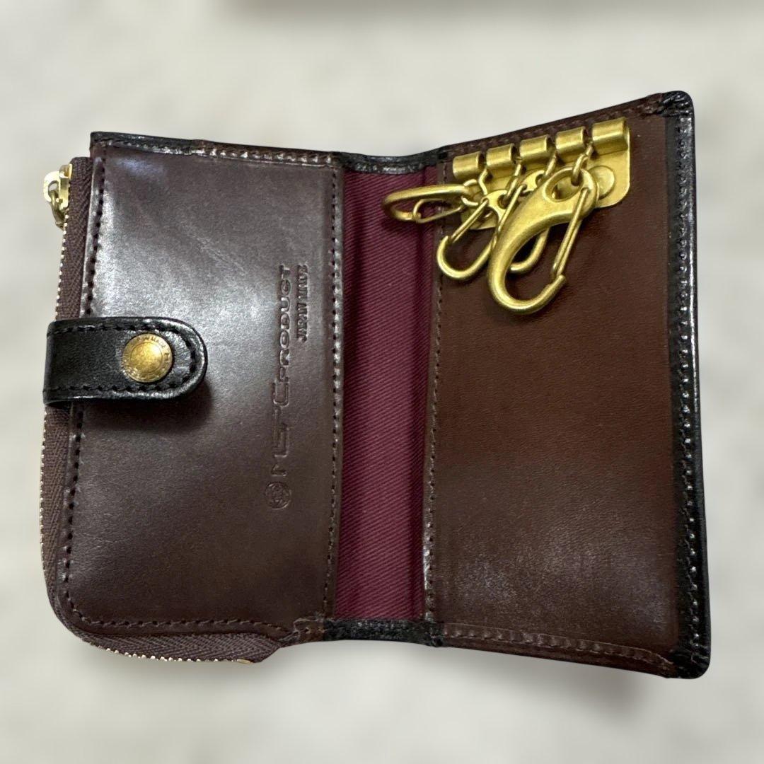 master-piece レザーキーケース ブラウン/ブラック