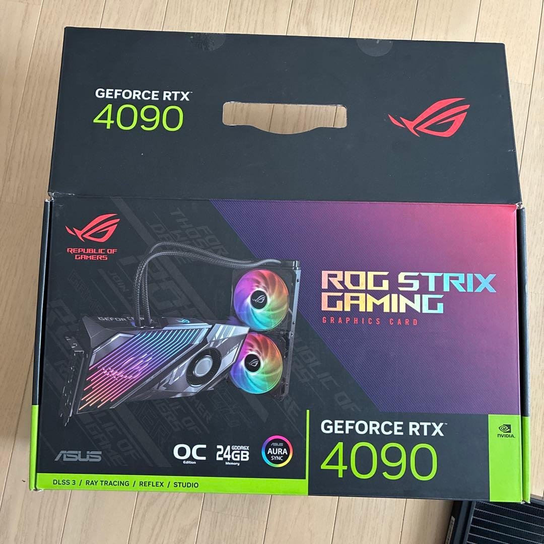 ASUS ROG RTX 4090 ヒートシンク　ファン　バックプレート　LED