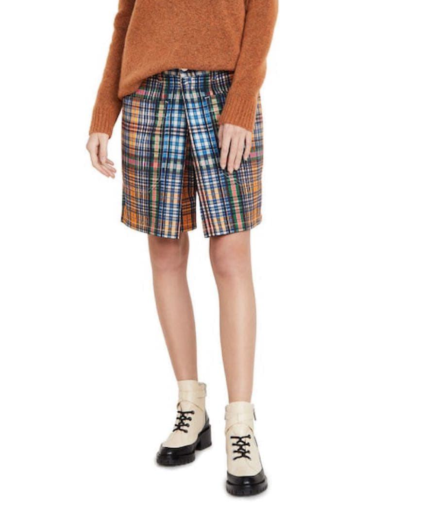 TOGA PULLA トーガプルラ　チェック　ショートパンツ　キュロット　36