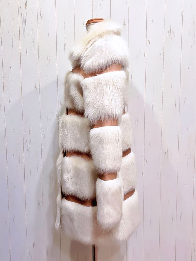 Me couture トスカナラム ファーコート 裏地シルク 風間ゆみえさん着用