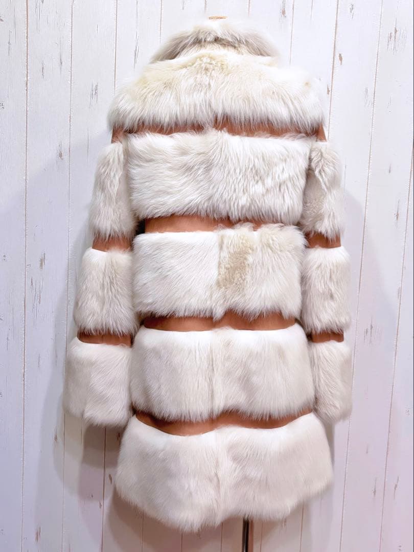 Me couture トスカナラム ファーコート 裏地シルク 風間ゆみえさん着用