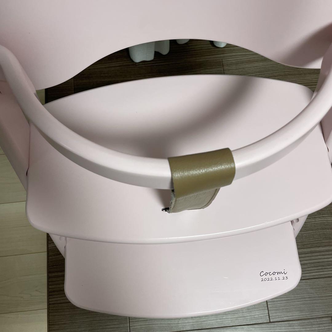 【希少色】　ヤマトヤ　ハイチェア　アッフルチェア　テーブル　ピンク