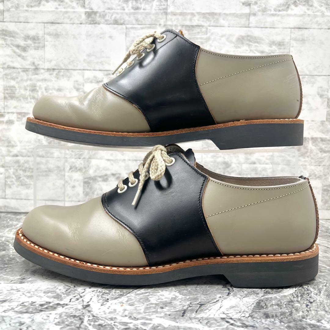 美品 リーガル サドルシューズ 24cm 革靴 バイカラー 2452 ブラック