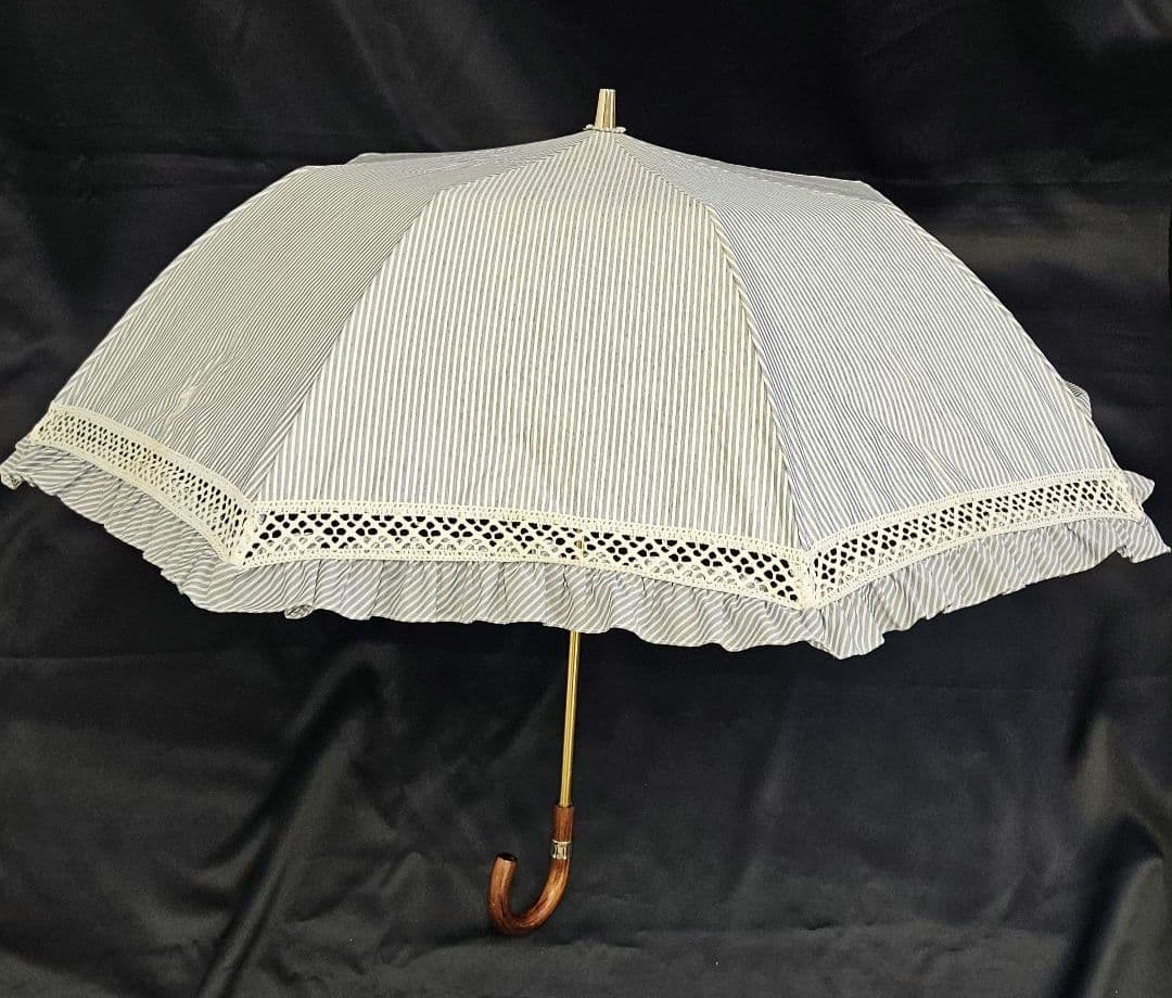 POLO　ポロラルフローレン　ストライプ　ポニー　ロゴ　折りたたみ　傘　晴雨兼用