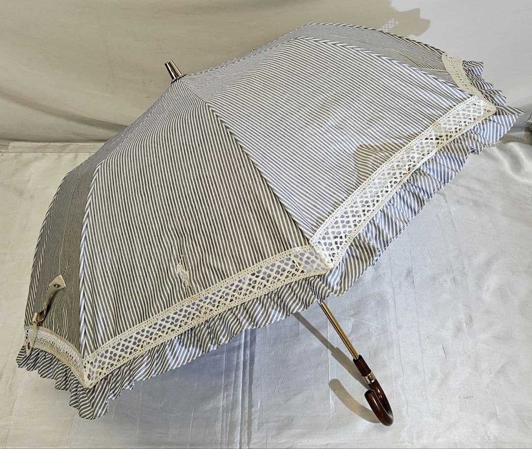 POLO　ポロラルフローレン　ストライプ　ポニー　ロゴ　折りたたみ　傘　晴雨兼用