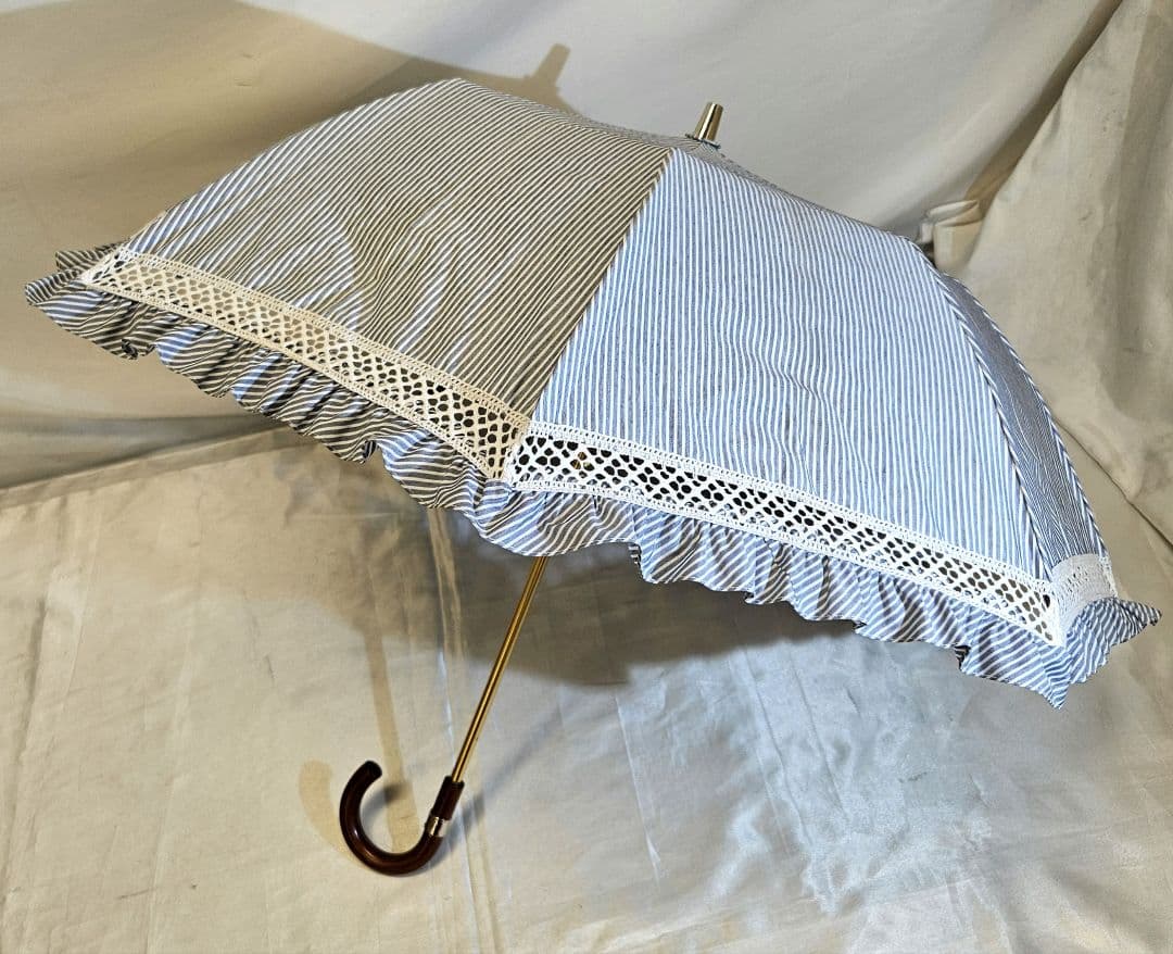 POLO　ポロラルフローレン　ストライプ　ポニー　ロゴ　折りたたみ　傘　晴雨兼用