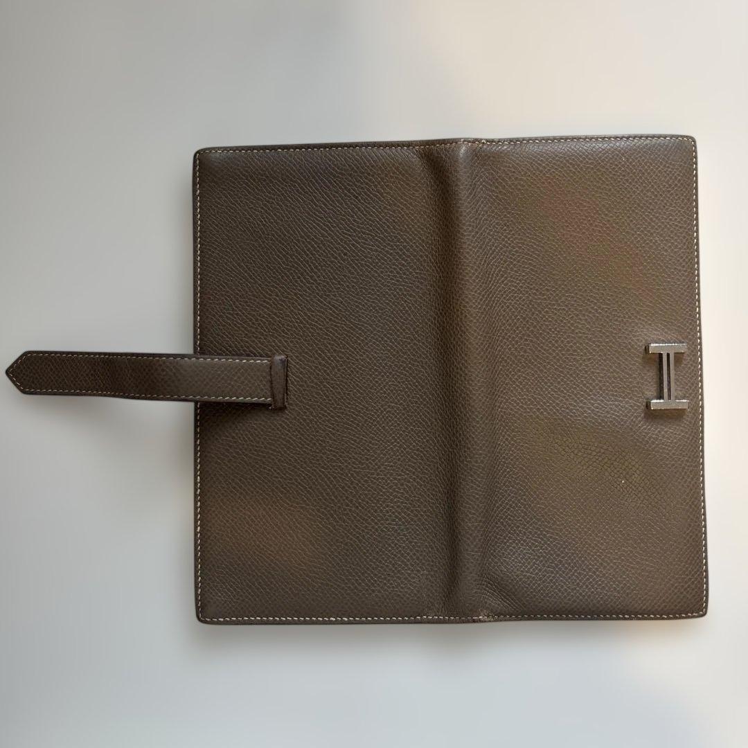 HERMES べアンスフレ 長財布 ブラウン