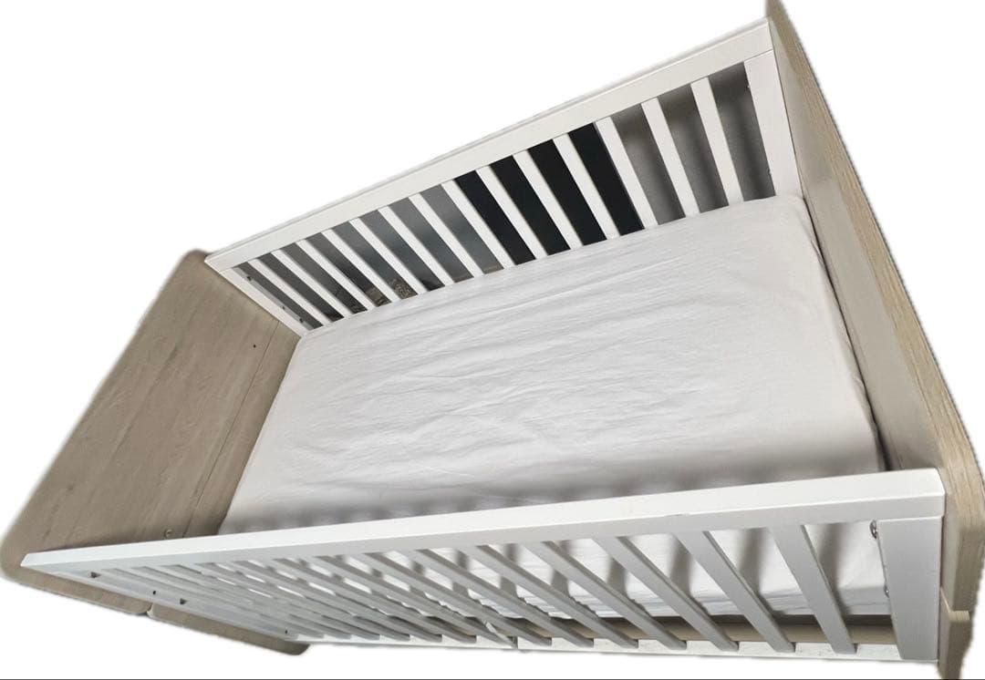 Boori Natty ホワイト木製ベビーベッド