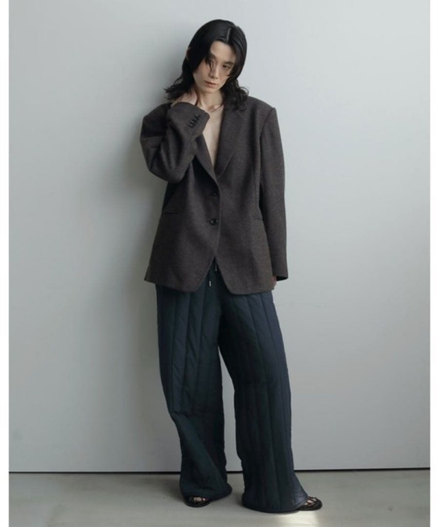 アンヌークHerringbone Wool Jacket ブラウン38