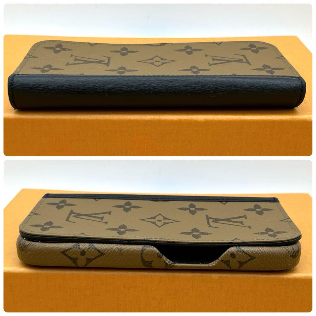 iPhone15 Pro ケース　ルイヴィトン　モノグラム　リバース　手帳型