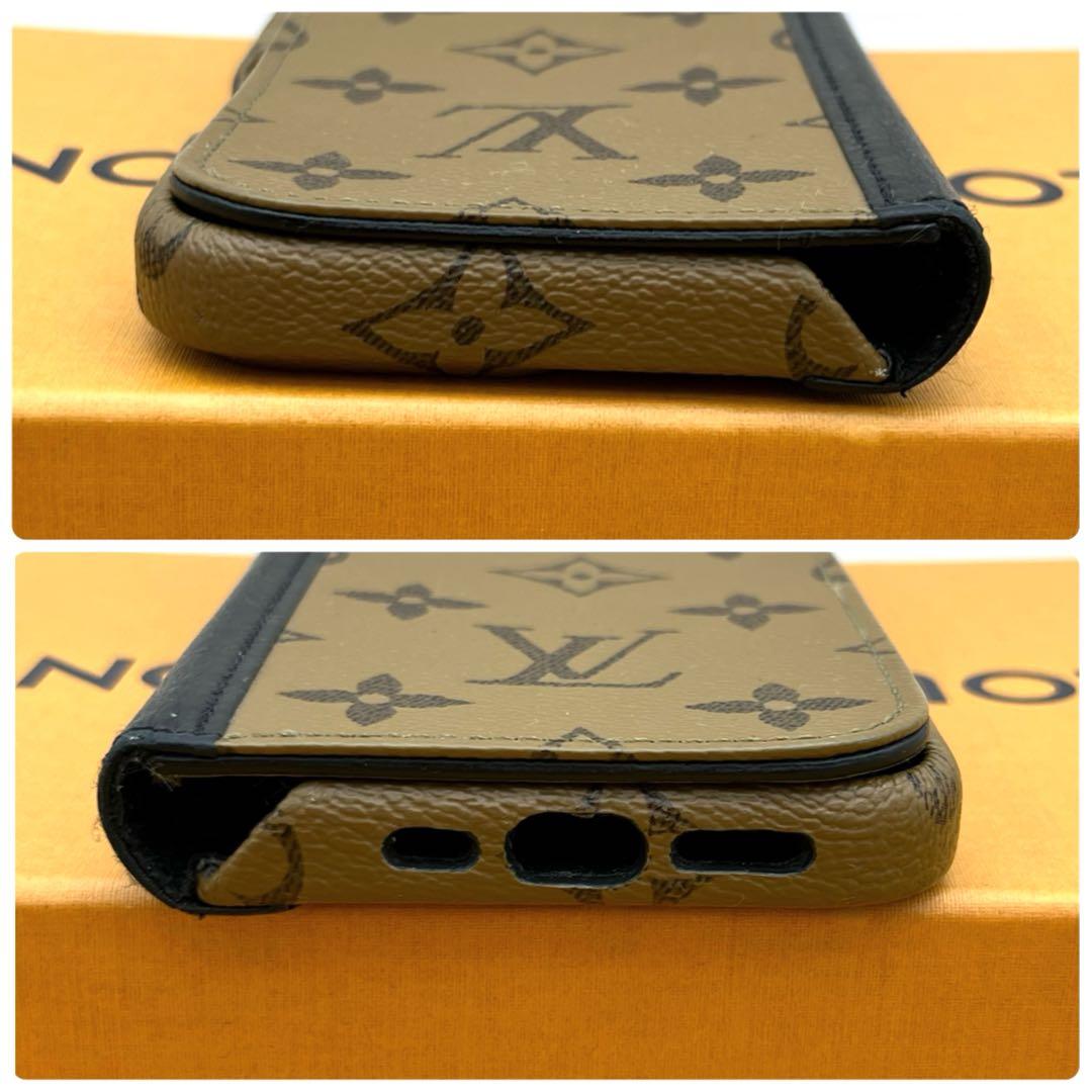 iPhone15 Pro ケース　ルイヴィトン　モノグラム　リバース　手帳型