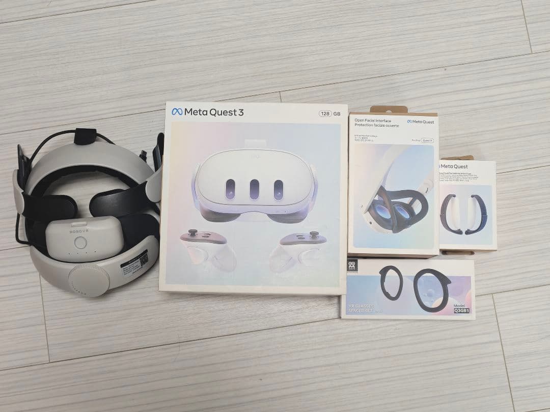 [セット]  Quest 3 VRヘッドセット 128GB