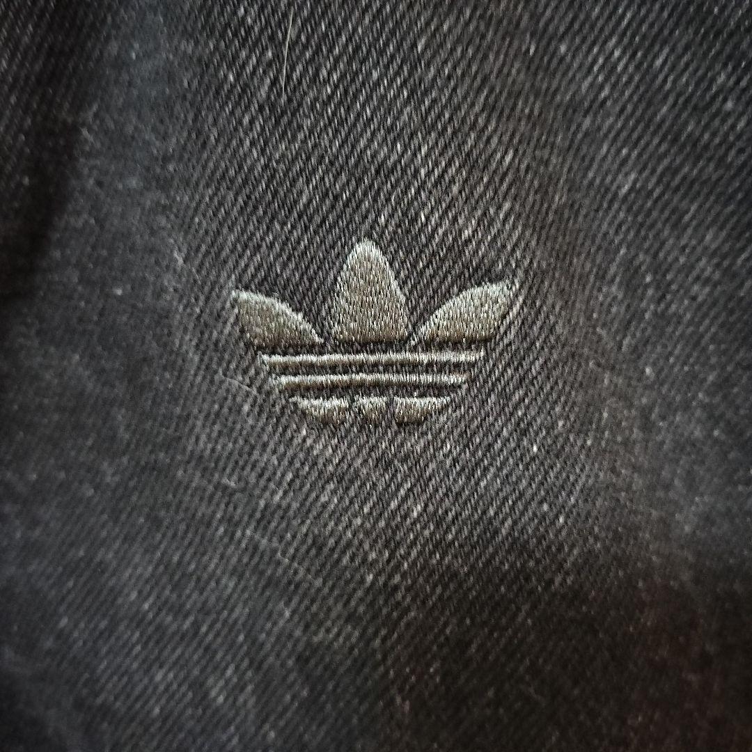 アディダス デニム ファイヤーバード トラックジャケット 黒 ジャージ 女性S