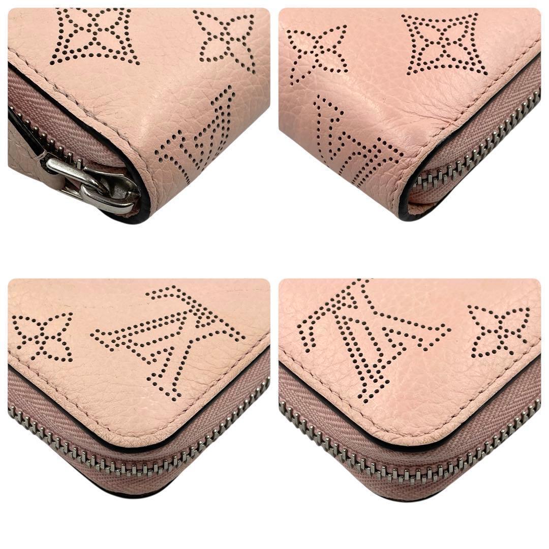 《超美品》ルイヴィトン マヒナ ジッピーウォレット モノグラム 長財布 ピンク系