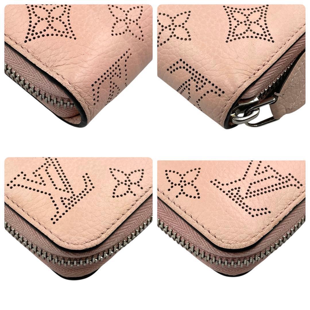 《超美品》ルイヴィトン マヒナ ジッピーウォレット モノグラム 長財布 ピンク系