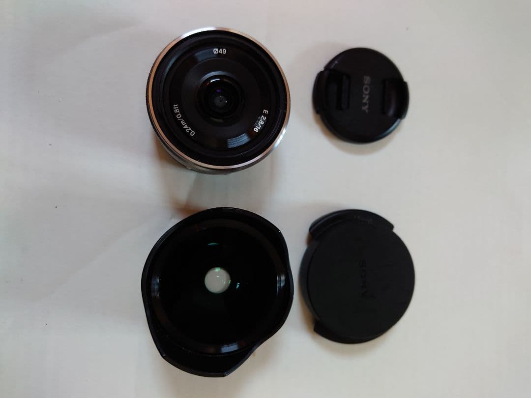 SONY レンズ フィシュアイVCL-ECF2/単焦点SEL16F28