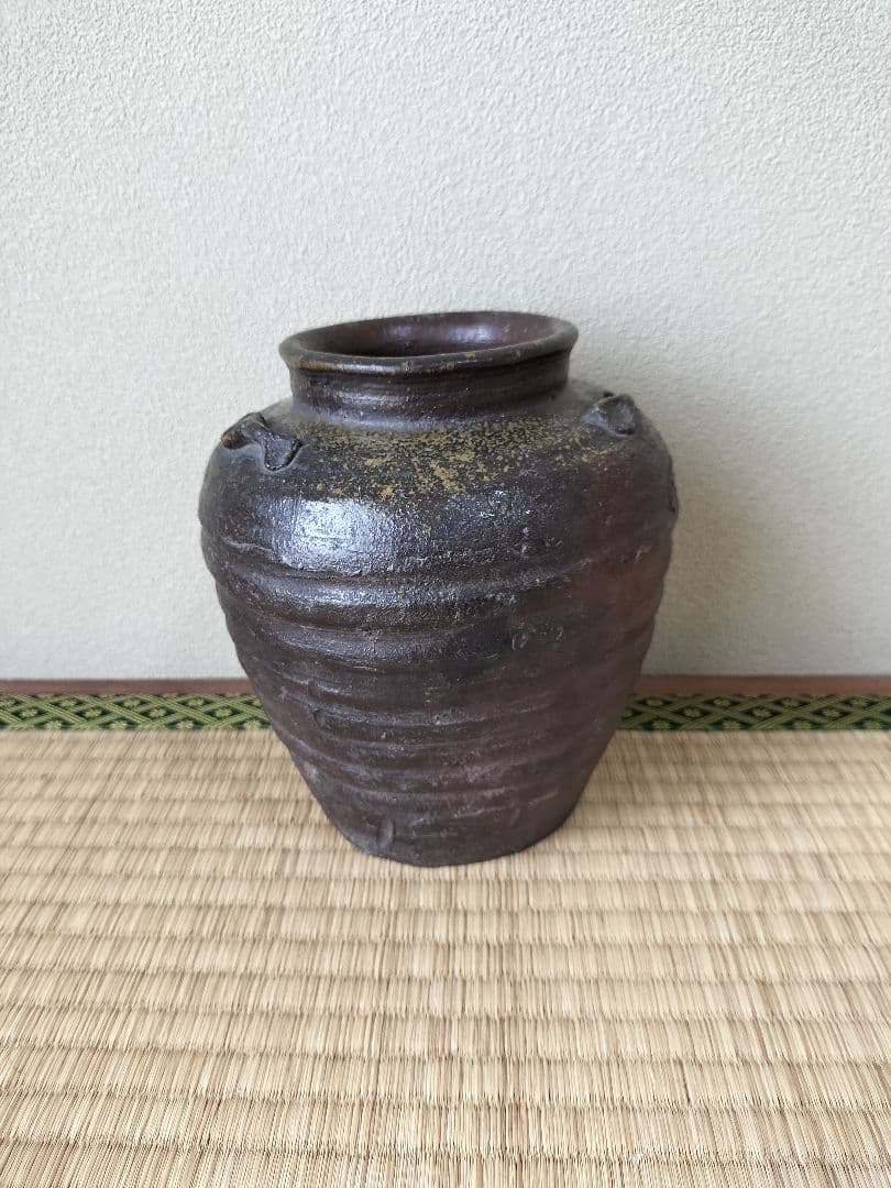 古備前三耳壷室町時代