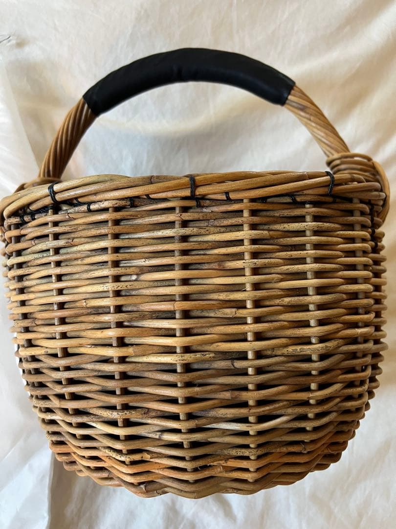 エバゴスebagosオカイモノカゴ・スワン付きバスケット　保存袋つき