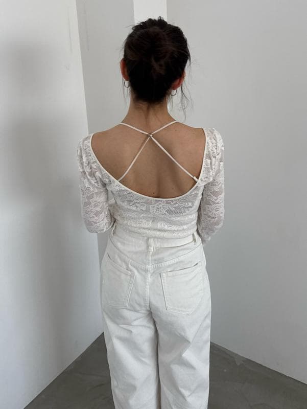 新品 SNIDEL【Chacott】レース柄編みプルオーバー 25SS 今季新作