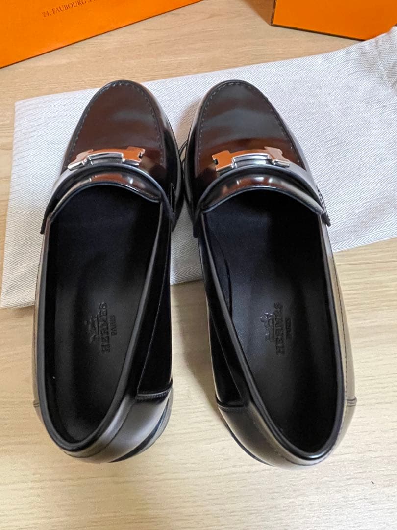 なゆ0225HERMES ローファー　レディース