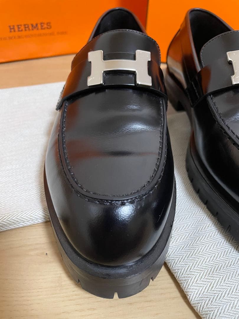 なゆ0225HERMES ローファー　レディース