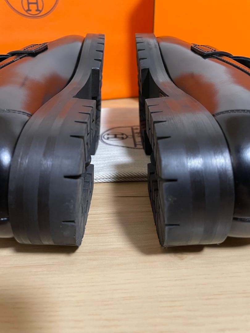 なゆ0225HERMES ローファー　レディース