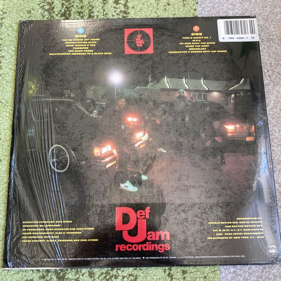 USオリジナル PUBLIC ENEMY YO! BUM RUSH THE 美品