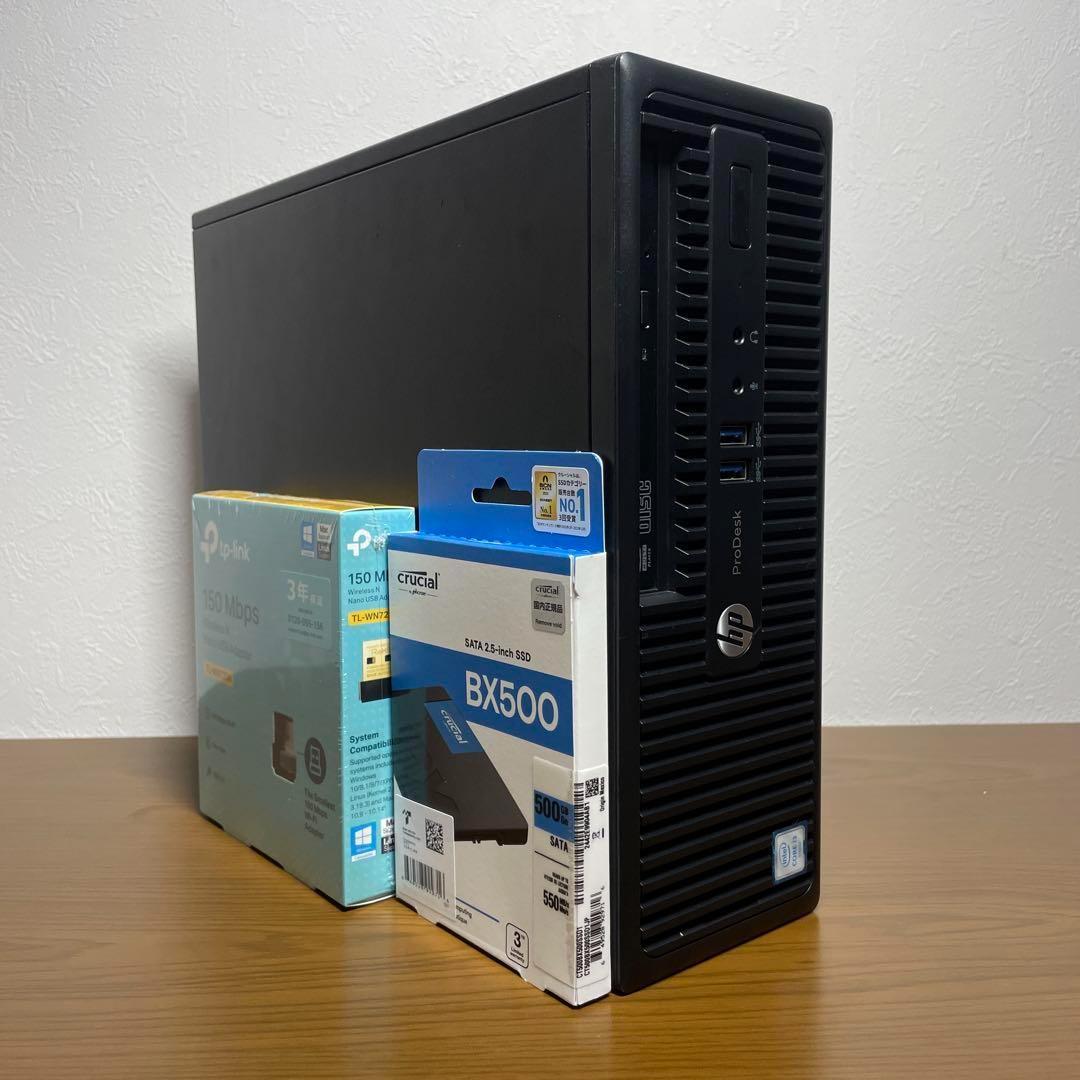 HP デスクトップパソコン メモリ8GB 新品SSD500GB Win11