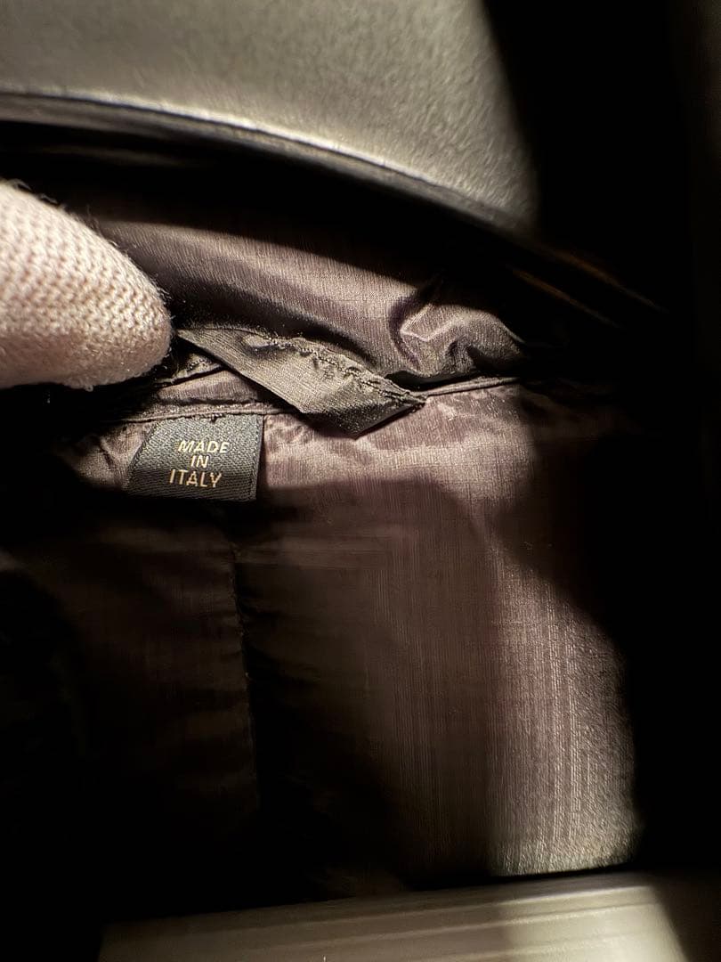 ハナ　ALFRED DUNHILL ブラックダウンベスト サイズM