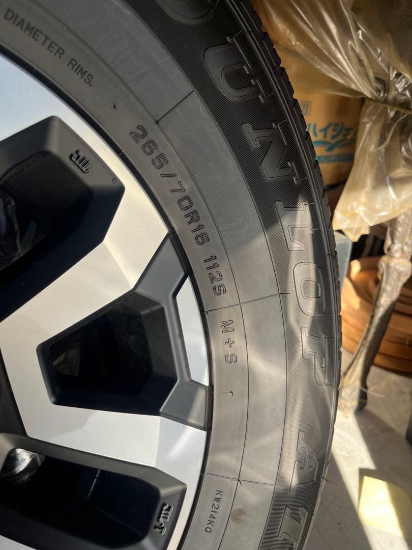 ダンロップGRANDTREK未使用品x4 ホイール付き（ランクル70純正品）