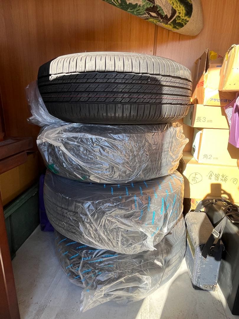 ダンロップGRANDTREK未使用品x4 ホイール付き（ランクル70純正品）