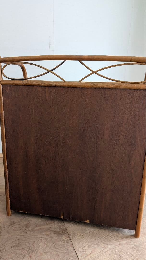 ラタンチェスト５段　藤家具