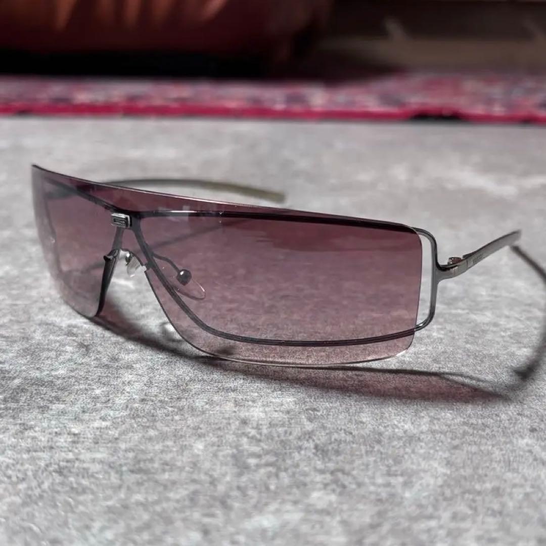 小物 00s y2k GUCCI Square Shield Sunglasses