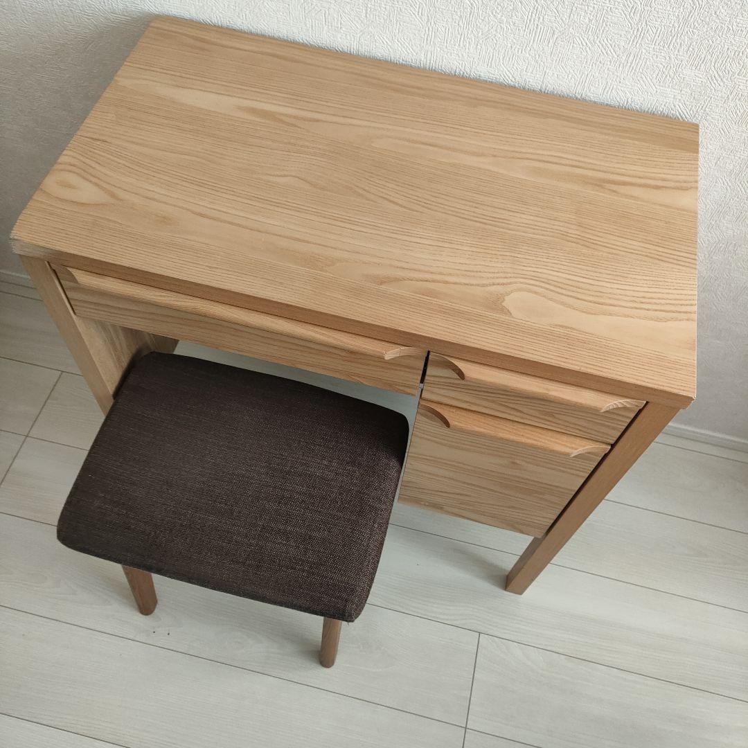 【超美品】unico★CLARUS-mini木製ドレッサー