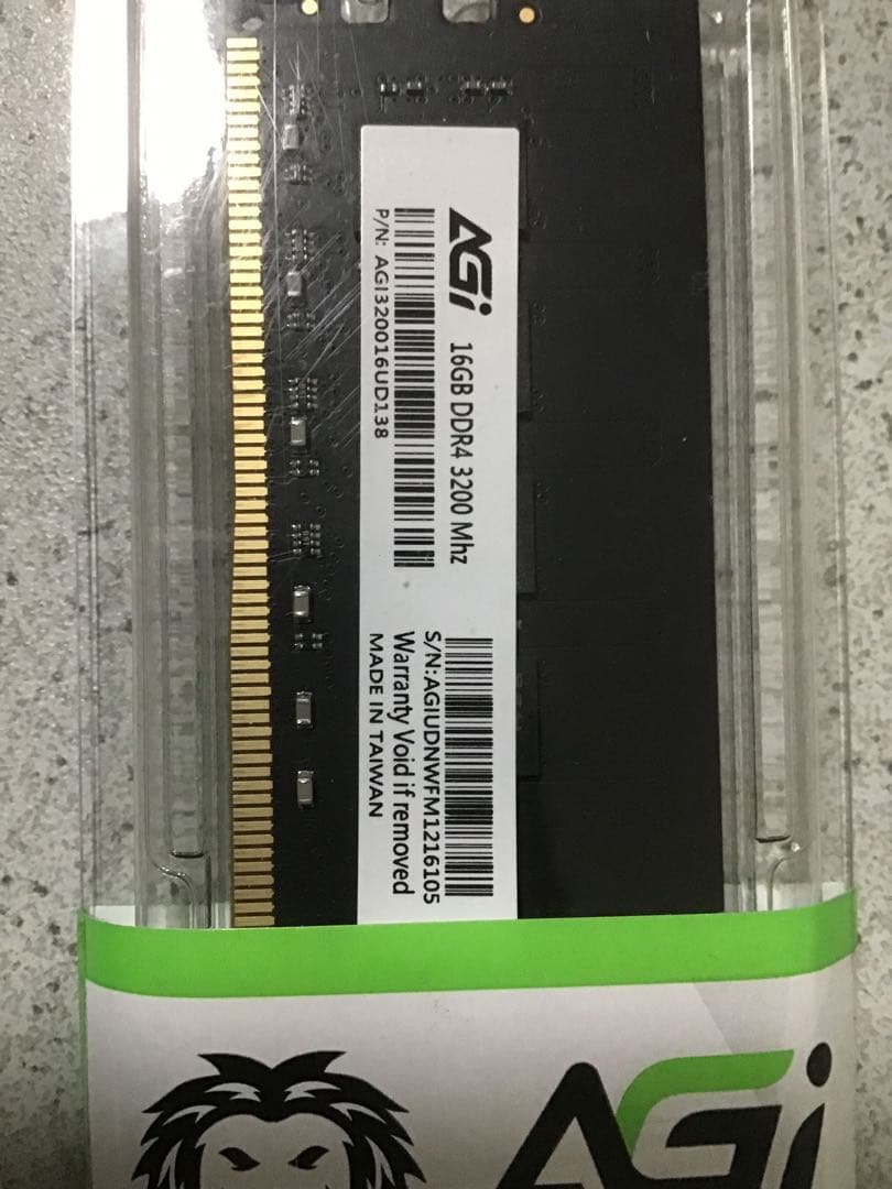 AGI DDR4 メモリ 32GB (16GB×2枚) 3200MHz