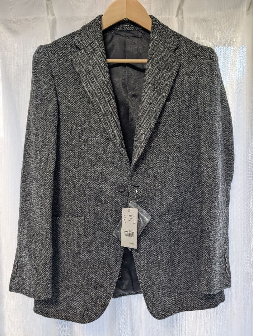 【新品タグ付き】Harris Tweed ヘリンボーン テーラードジャケット　М