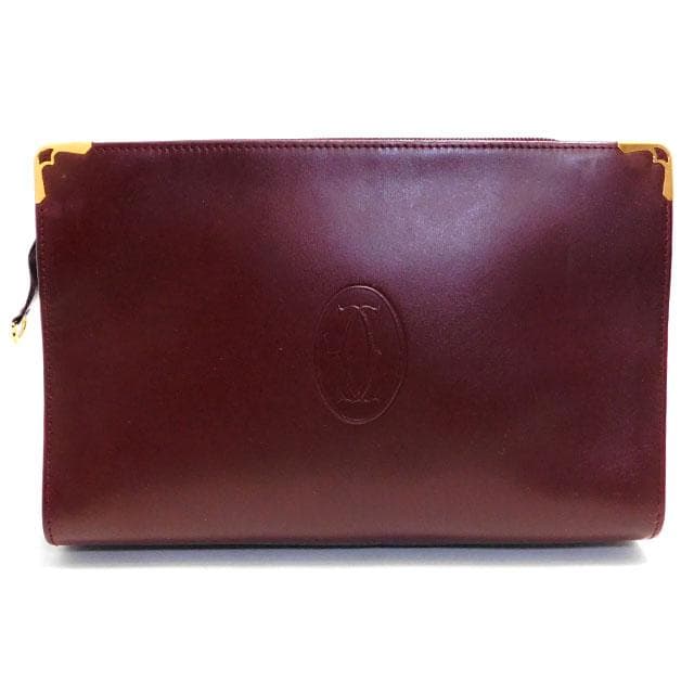 美品 Cartier カルティエ クラッチバッグ セカンドバッグ イタリア製