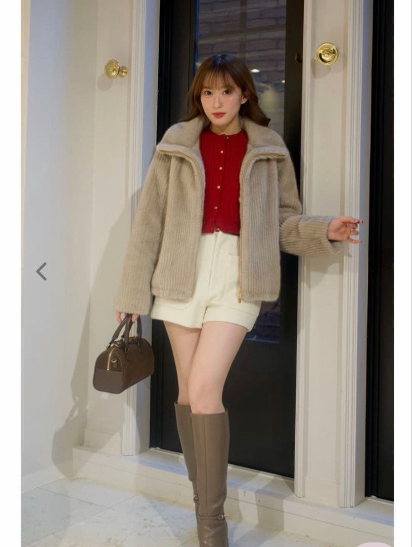 パンツ Twinkle Wool Boucle Shorts herlipto